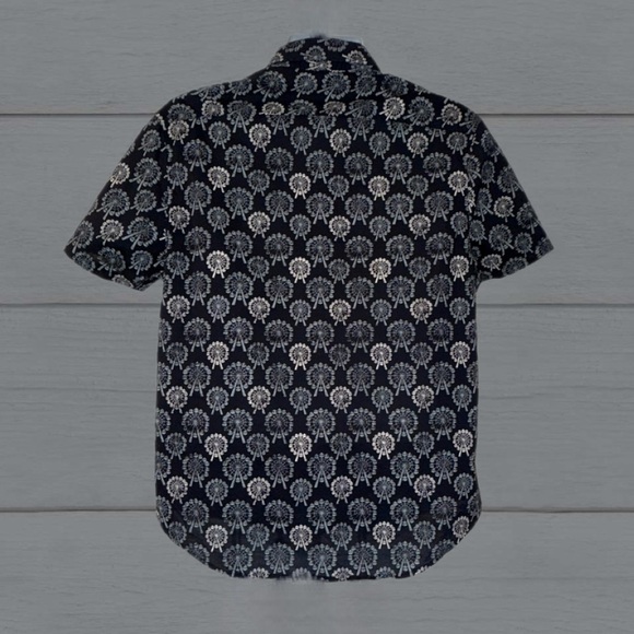 Original Penguin Heritage Slim Fit Shirt XL – Ferris Wheel Print Short Sleeve - Picture 6 of 10